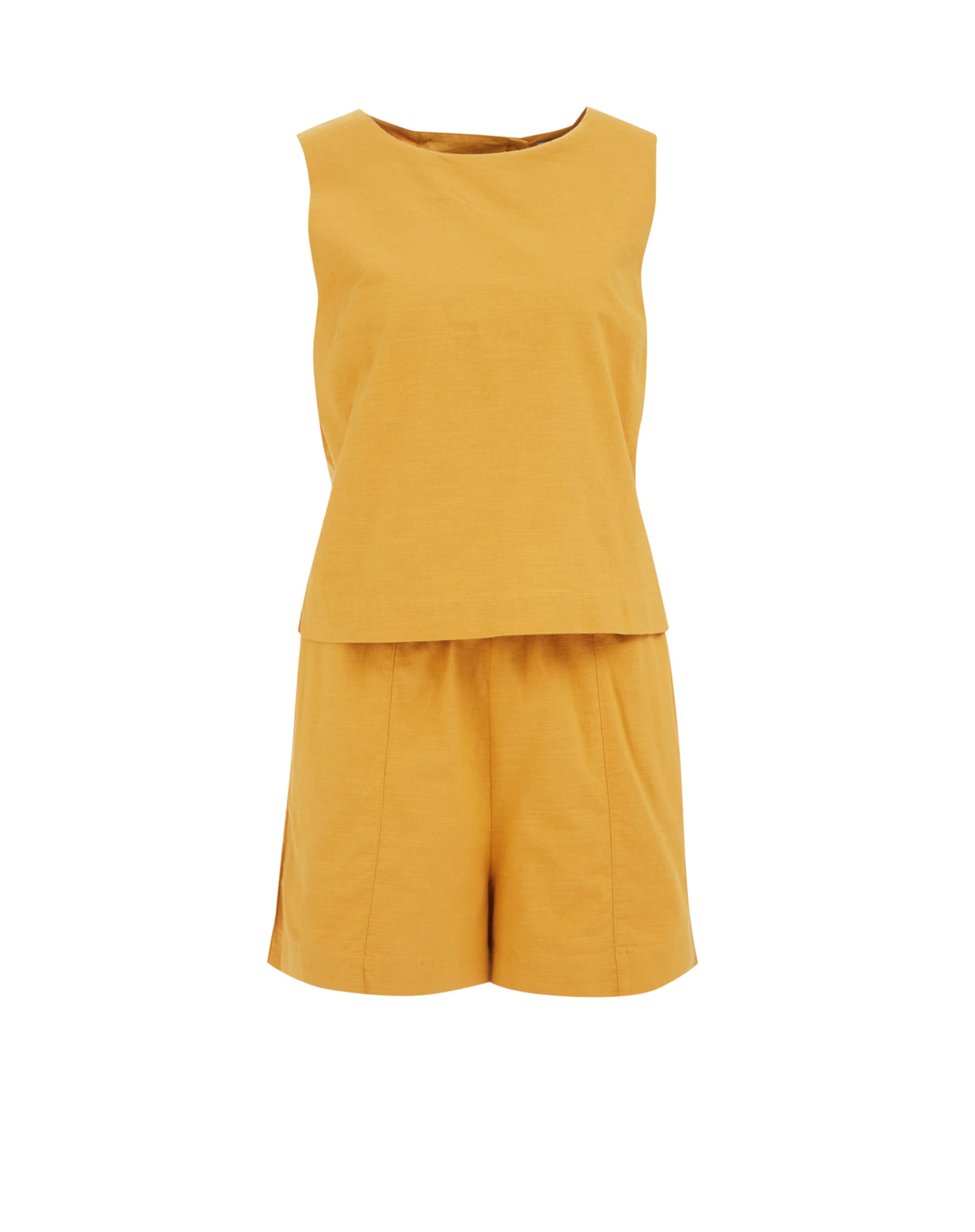 WE FashionKombinezon - žuta boja: prednji dio