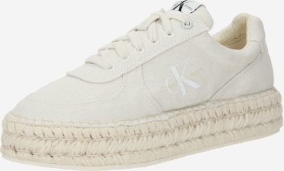Calvin Klein Jeans Baskets basses en beige / beige clair / noir / blanc, Vue avec produit