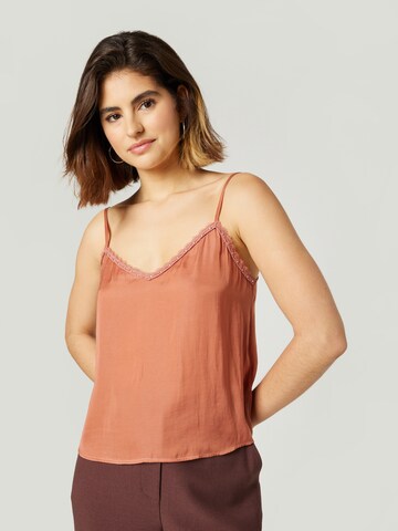 Guido Maria Kretschmer Women Top 'Valeria' in Orange: front