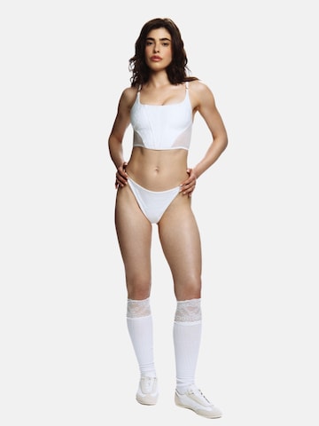 EKCENTRIK - Tanga 'Sating Thong White' en blanco