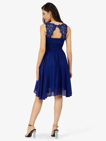 APART Cocktailkleid mit weitem Rockpart aus zartem Chiffon in Blau