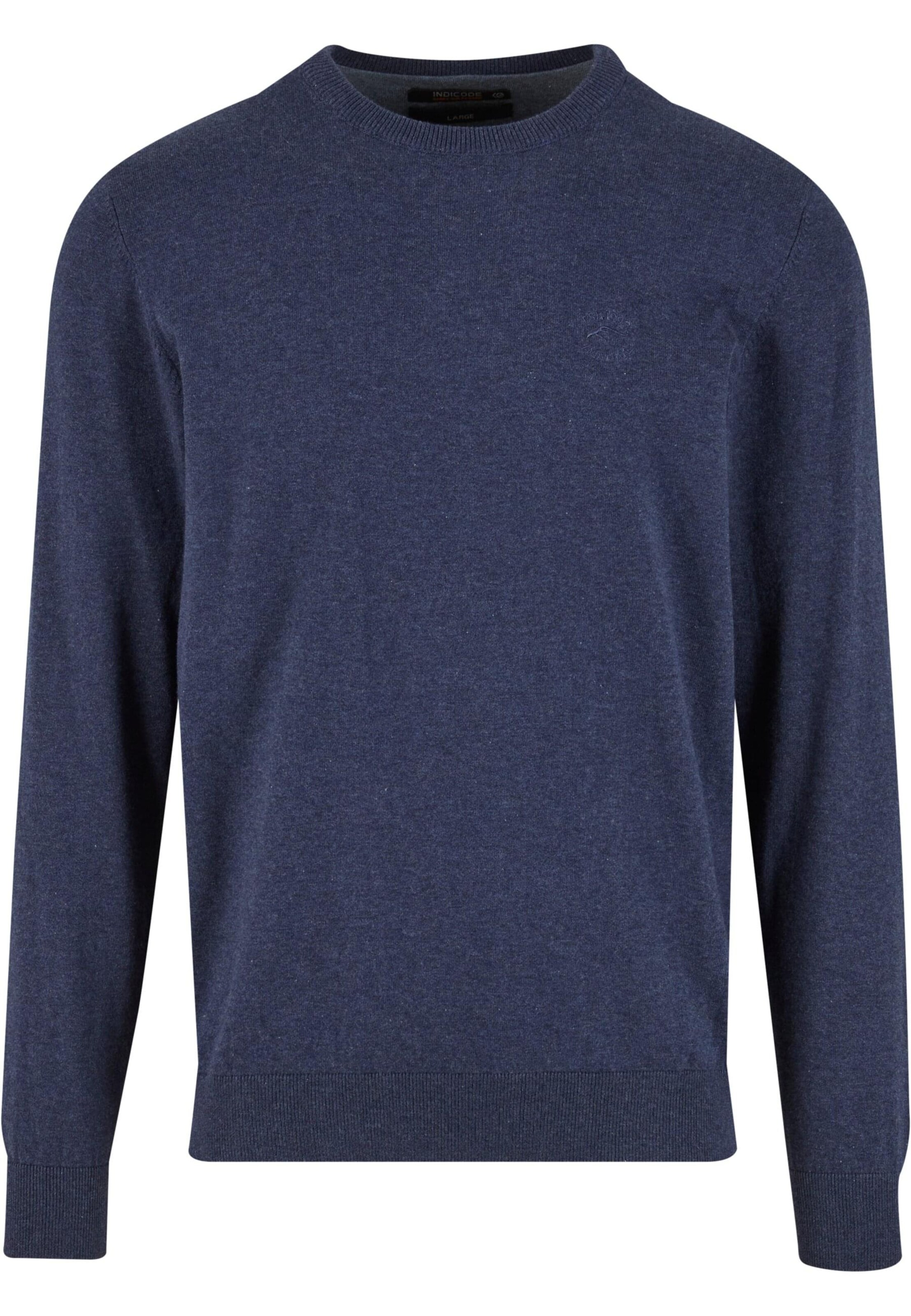 INDICODE JEANS Svetr 'Wildman' – modrá: přední strana