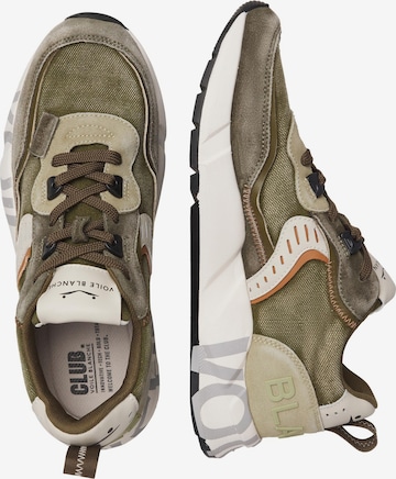 Voile blanche Sneakers laag 'CLUB01.' in Groen: voorkant
