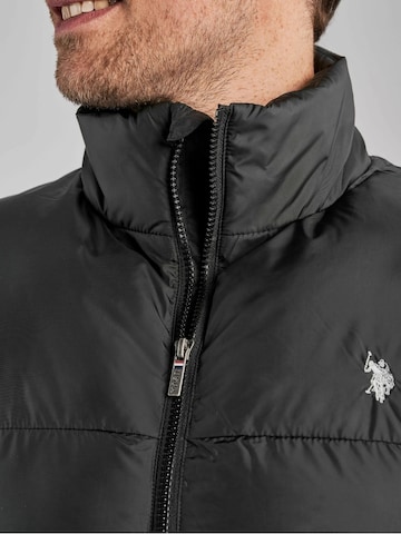 U.S. POLO ASSN. Tussenjas 'Henrik' in Zwart