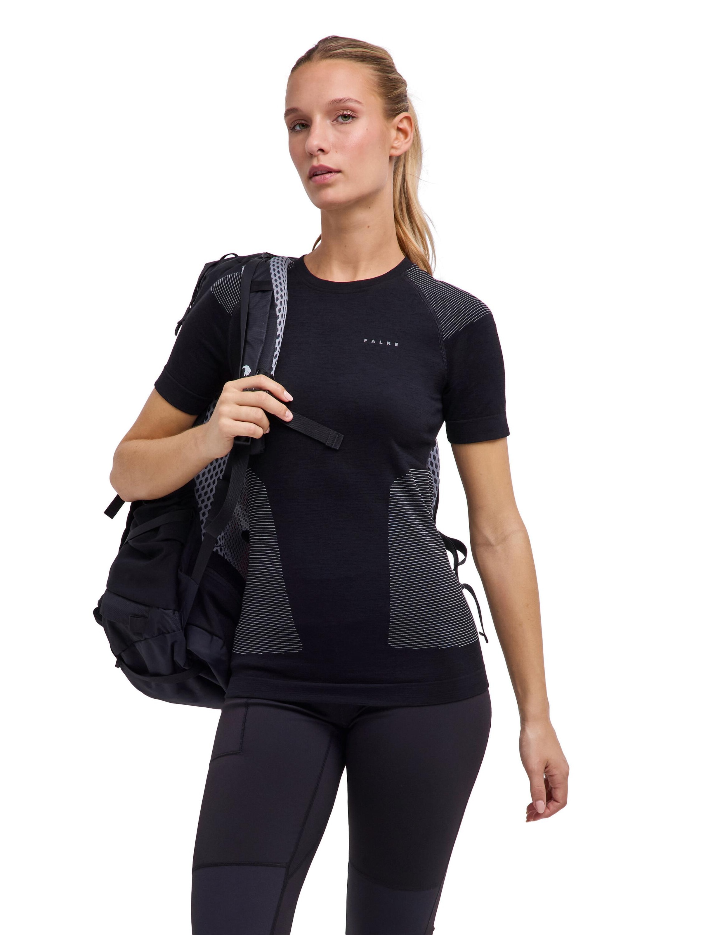 FALKE Base Layer 'Backpack-Ready' in Black