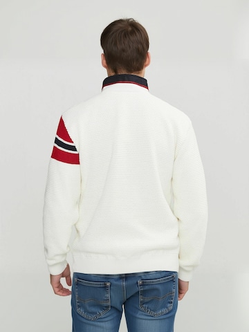 Holebrook Pullover ' Norwegian ' in Weiß
