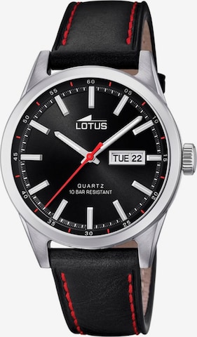 Lotus Analoog horloge 'Chronograph Classics Belt' in Zwart: voorkant