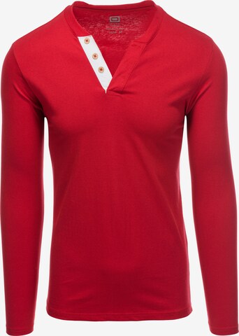 Ombre Shirt 'L133' in Rood: voorkant