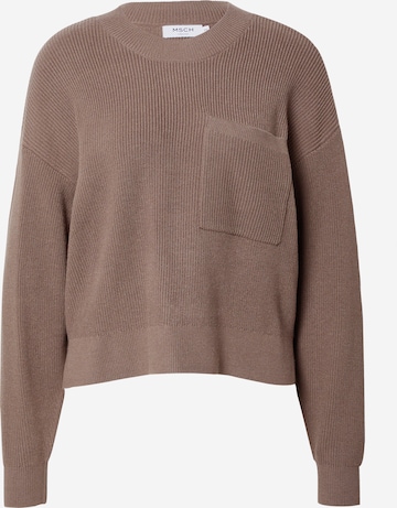 MSCH COPENHAGEN Sweater in Brown: front