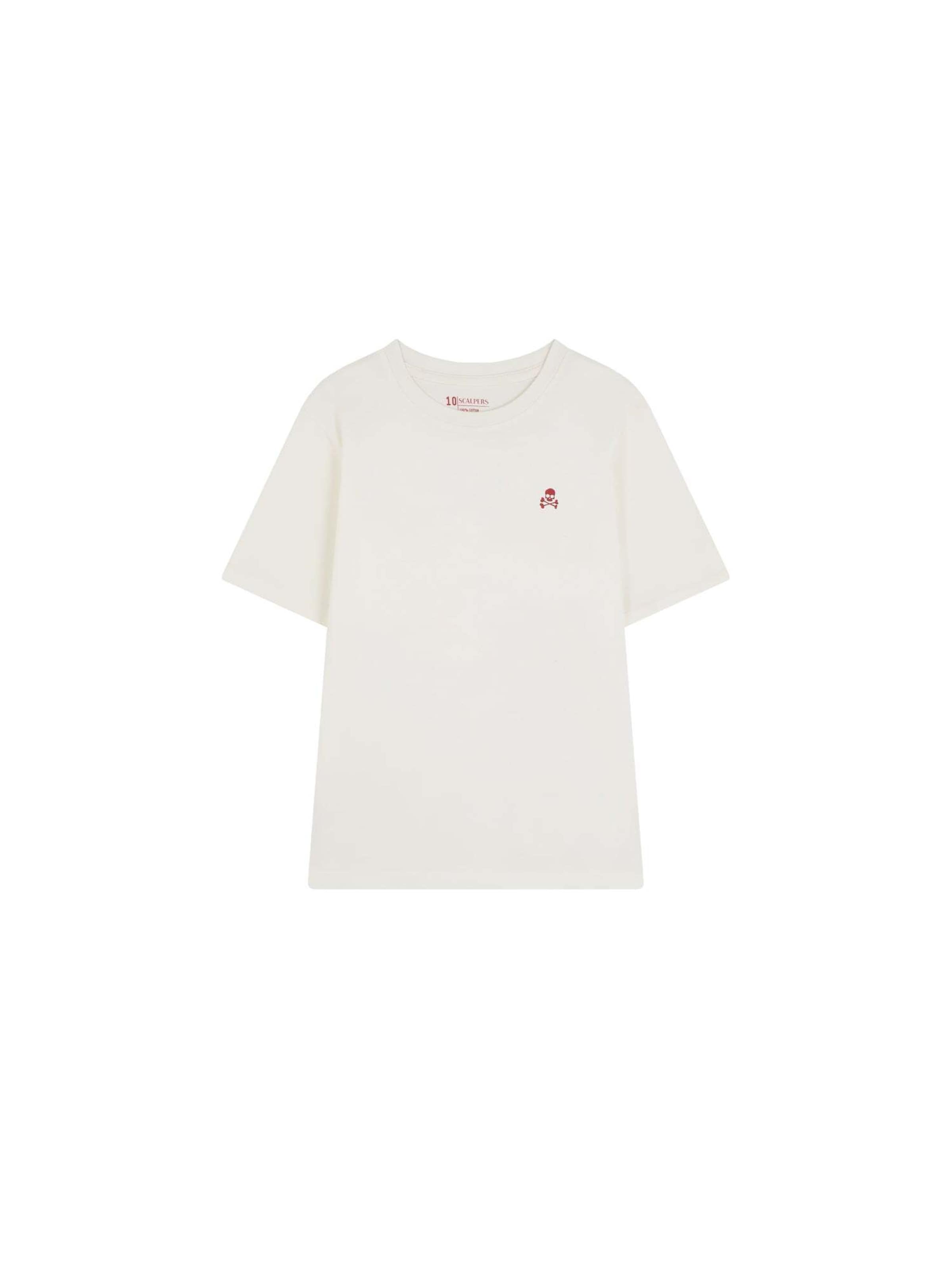 Scalpers Funkcionalna majica &#x27; &#x27; | bela barva: sprednja stran