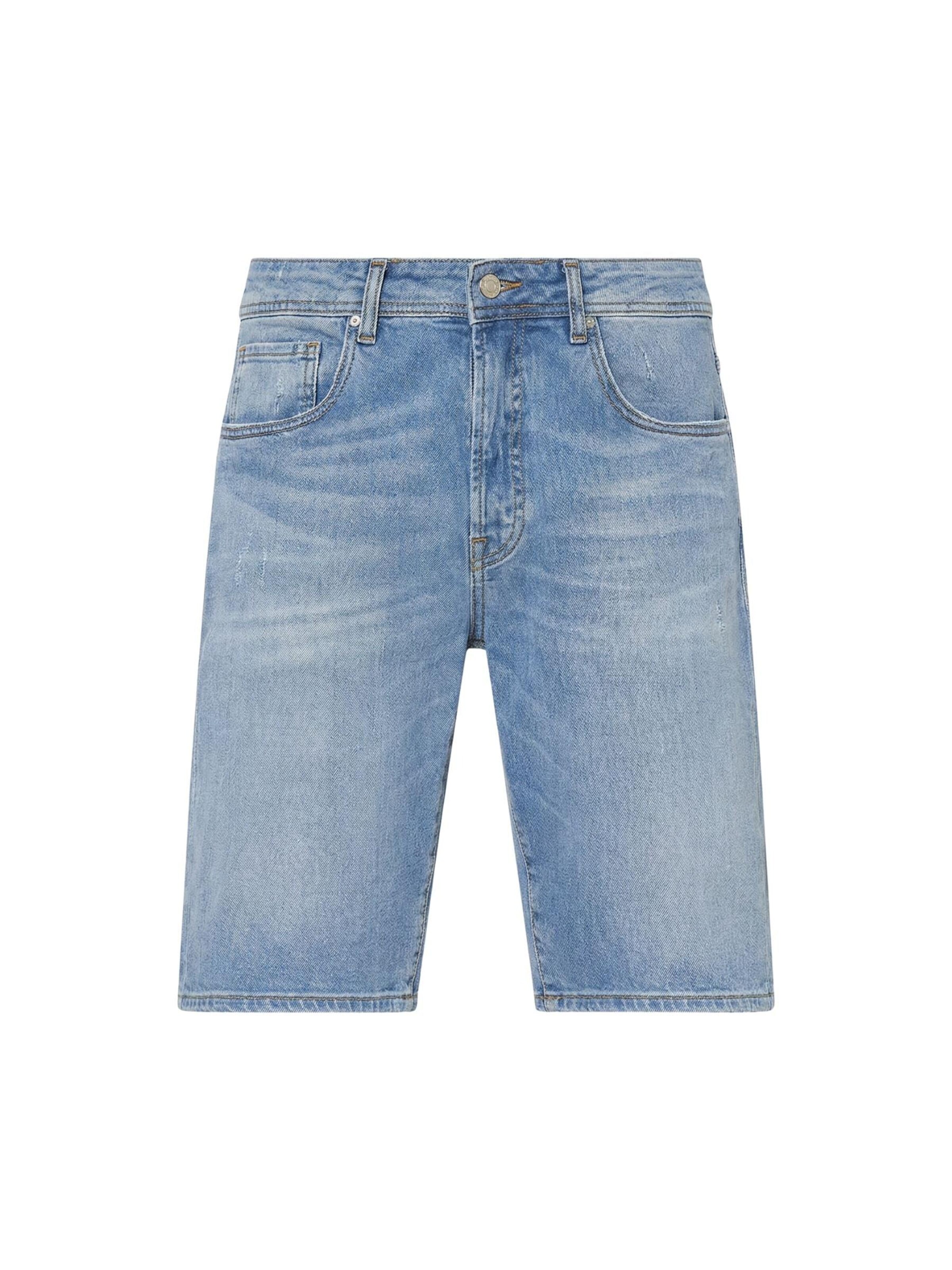 Liu Jo Normalny krój Jeansy 'LIU JO UOMO JEANS BERMUDA BRUCE BERMUDA' w kolorze niebieski: przód