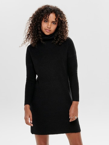 ONLY Knitted dress 'Jana' in Black: front