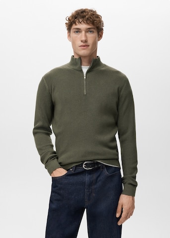 MANGO MAN Sweater 'Antiguap' in Green: front