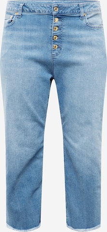 Michael Kors Plus Flared Jeans in Blue: front