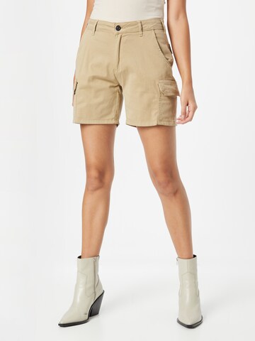 Urban Classics Regular Cargobroek in Beige: voorkant