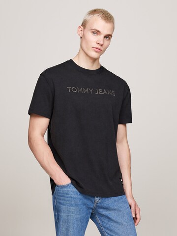T-Shirt Tommy Jeans en noir : devant