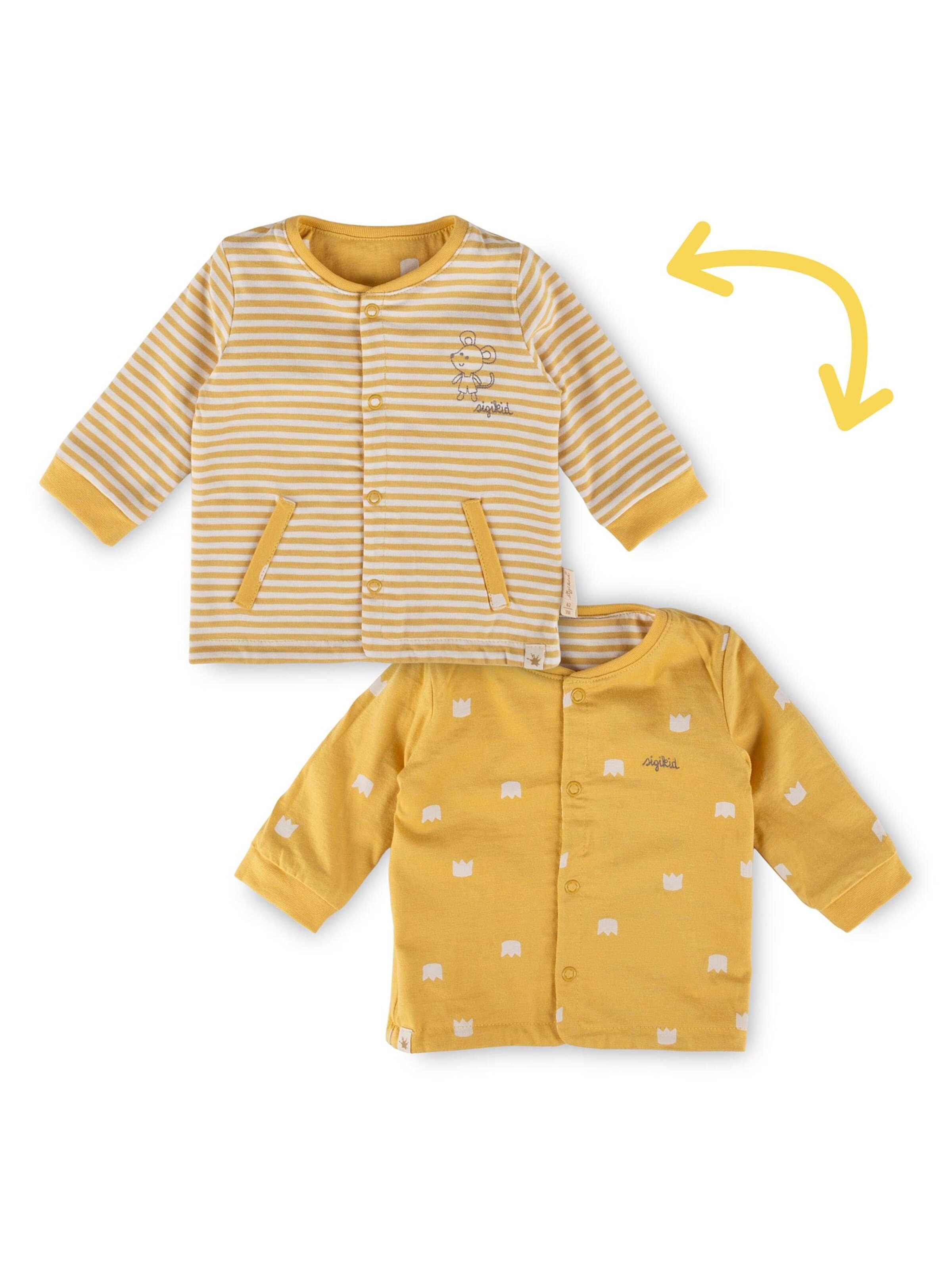 SIGIKID Between-Season Jacket 'Wendejacke Classic Baby' in Yellow: front