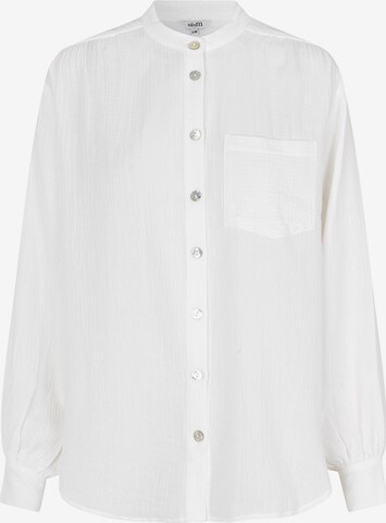 Camicia da donna 'Dona' di mbym in bianco: frontale