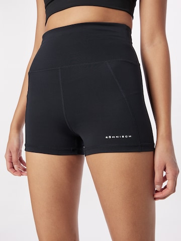 Skinny Pantalon de sport Röhnisch en noir