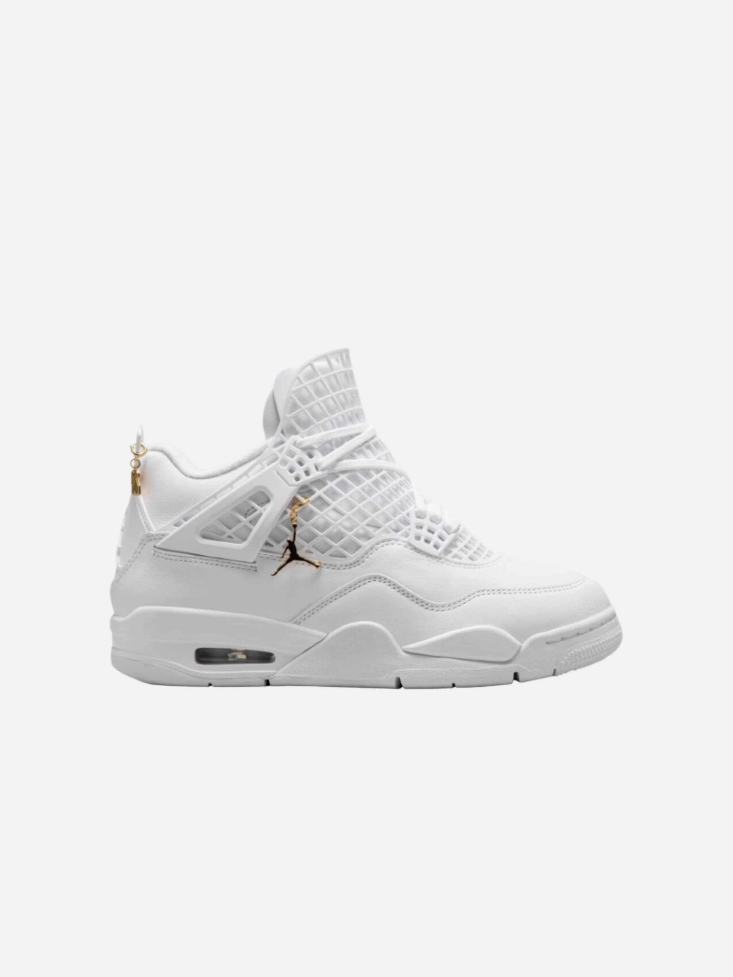 Sneaker alta 'Air Jordan 4 Retro Net White' di Jordan in grigio: frontale