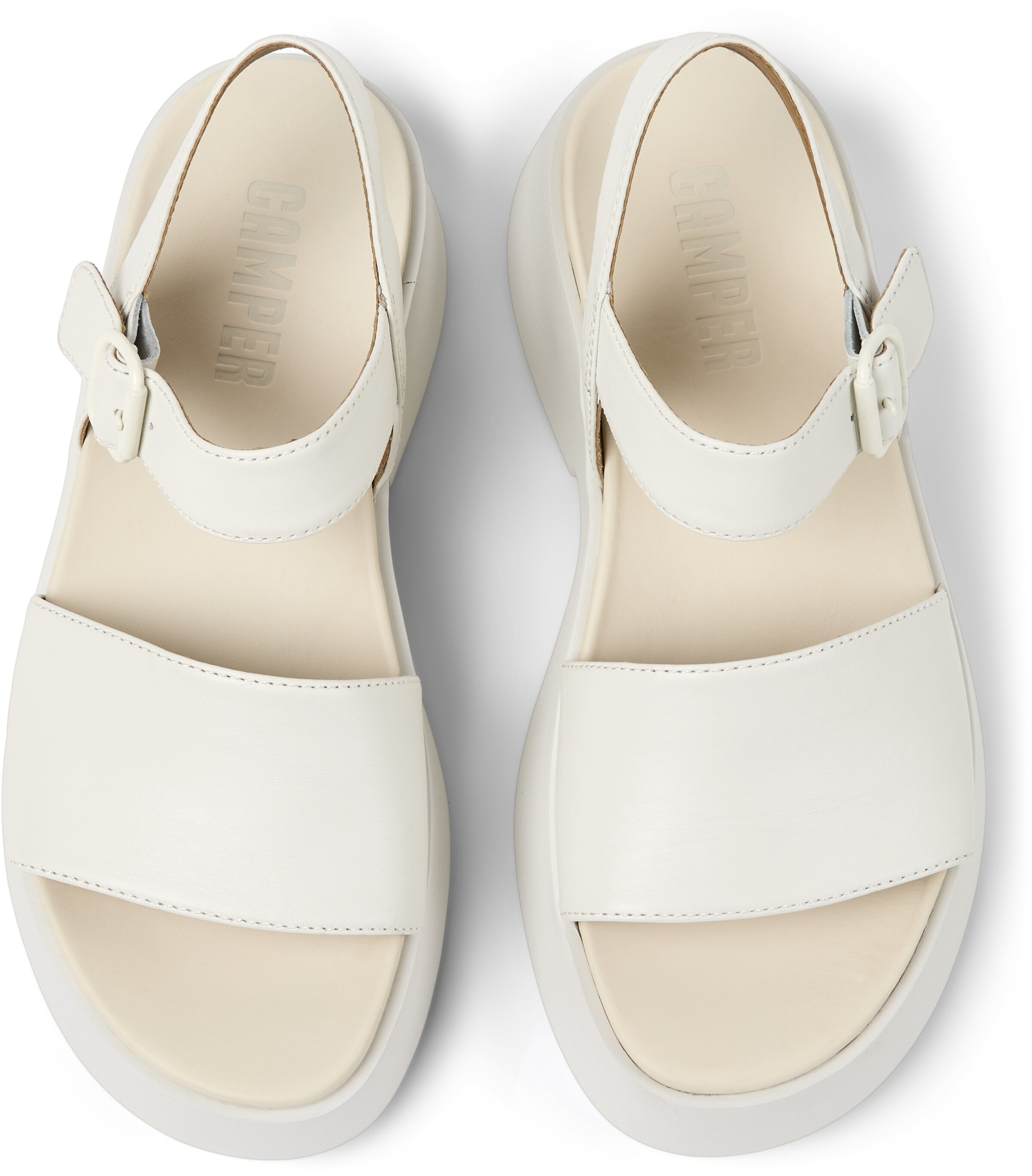 CAMPER Strap Sandals ' Tasha ' in White