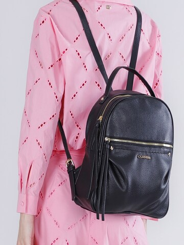 CAFè NOIR Backpack in Black: front