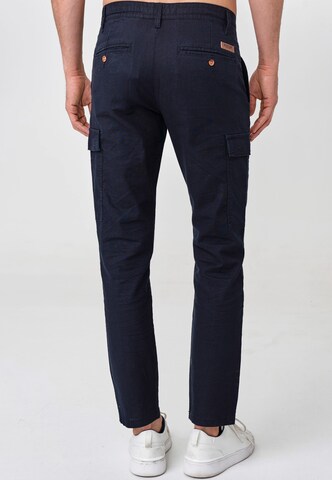 INDICODE JEANS Regular Cargobroek 'Cagle' in Blauw