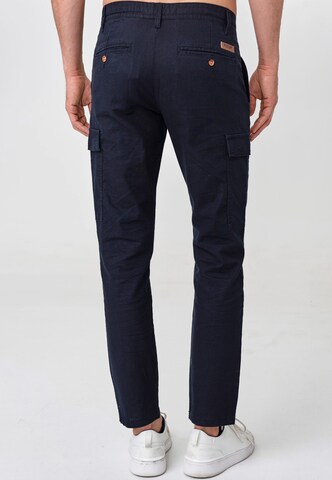 INDICODE JEANS Regular Cargo Pants 'Cagle' in Blue
