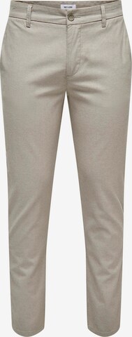 Only & Sons Trousers 'Mark Pete' in Grey: front