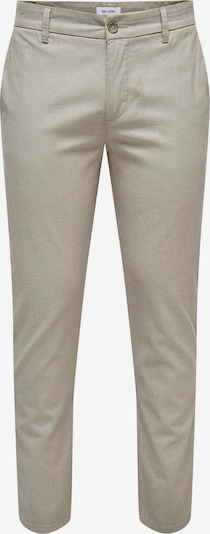 Only & Sons Chino 'Mark Pete' in de kleur Lichtgrijs, Productweergave