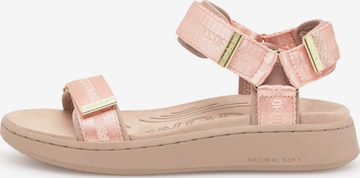 WODEN Sandaler 'Line Heritage' i pink: forside