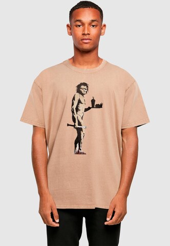 T-Shirt 'Brandalised - Fast Food Apeman' Merchcode en marron : devant