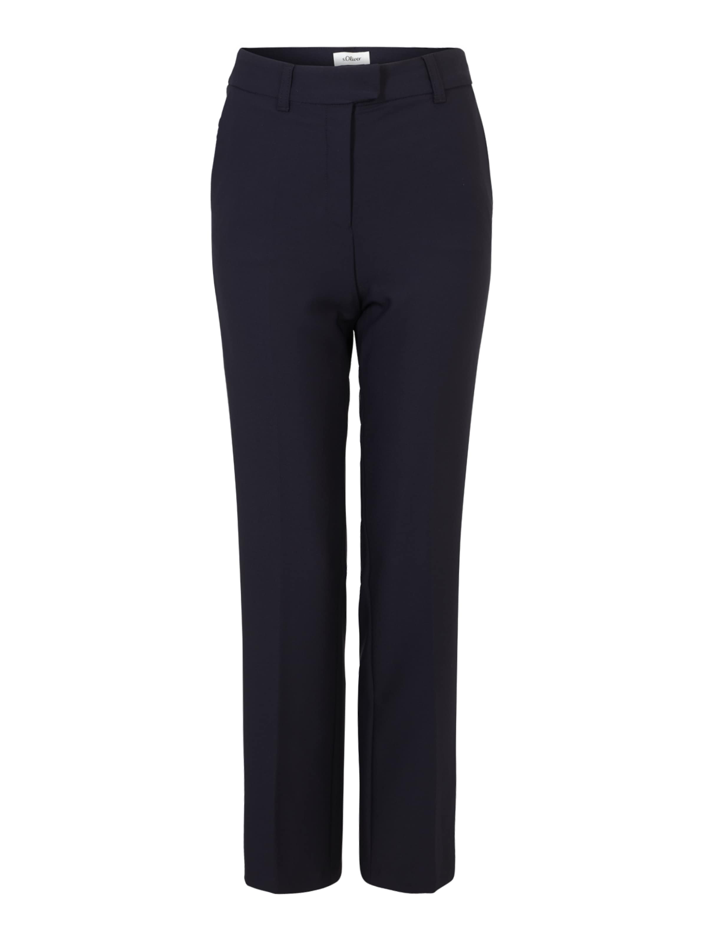 s.Oliver BLACK LABEL Bügelfaltenhose in Blau: Vorderseite