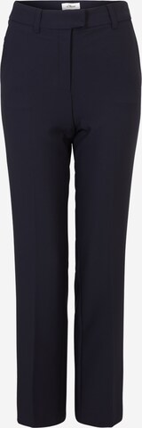 s.Oliver BLACK LABEL Regular Pleated Pants in Blue: front