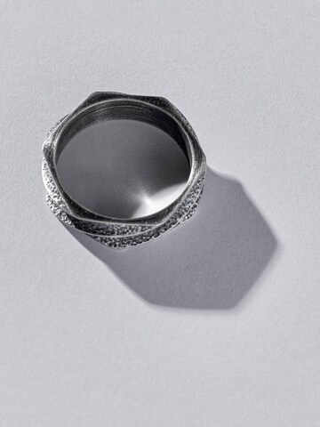 Bague 'TORNADO' REYTEL en argent : devant