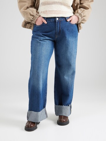 Noisy May Curve Regular Jeans in Blue: front