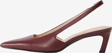 Calvin Klein Γόβες slingback σε καφέ: μπροστά