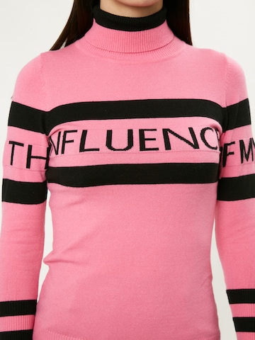 Influencer Pullover i pink