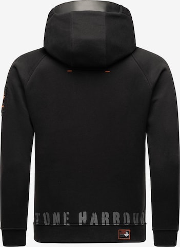 STONE HARBOUR Sweat jacket 'Finn Luca' in Black