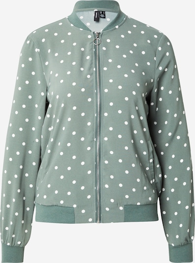 VERO MODA Välikausitakki 'VMCOCO' värissä tummanvihreä / valkoinen, Tuotenäkymä