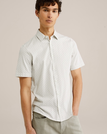 Slim fit Camicia di WE Fashion in grigio: frontale