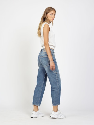 Gang Baggy Hose '94IDA WORKER ' in Blau