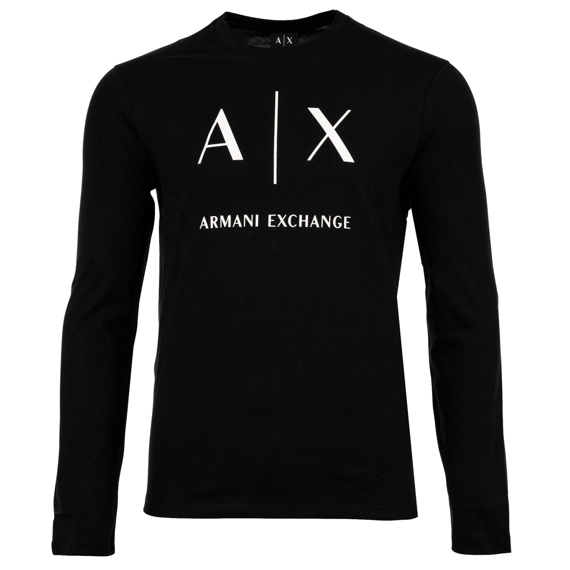 ARMANI EXCHANGE Koszulka w kolorze czarny: przód
