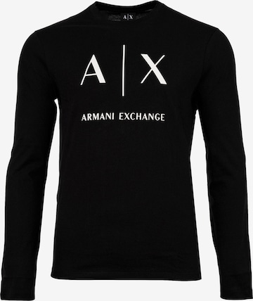 ARMANI EXCHANGE Koszulka w kolorze czarny: przód