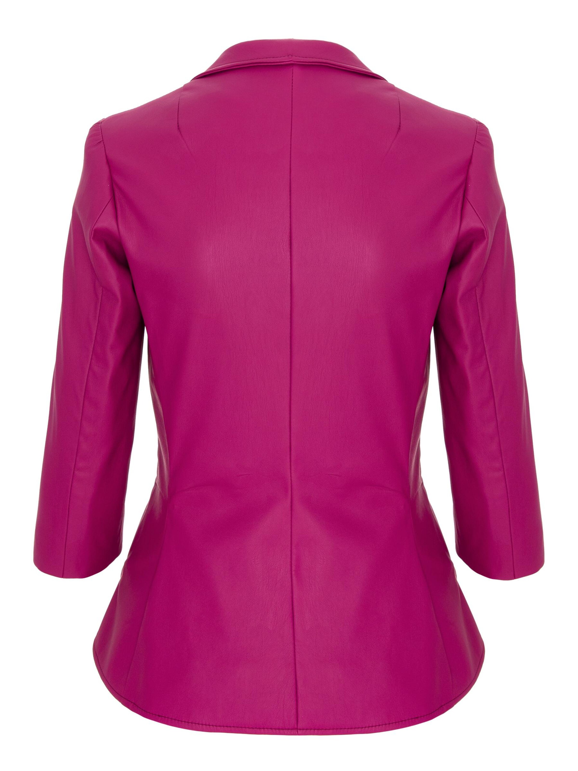 AVENUE N°29 Blazers 'Structured Eco Leather Blazer' in Roze