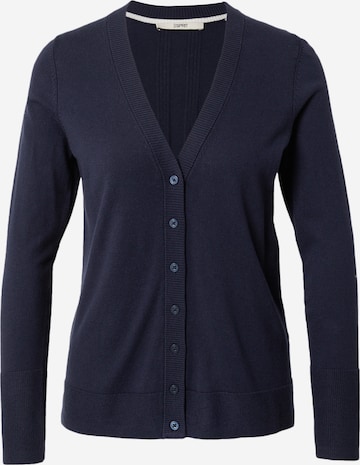 ESPRIT Knit cardigan in Blue: front