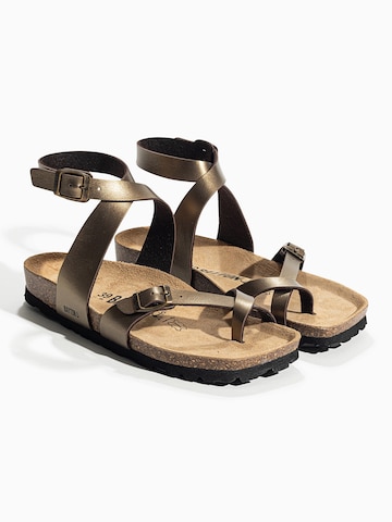 Sandalo con cinturino 'SWAN' di Bayton in bronzo