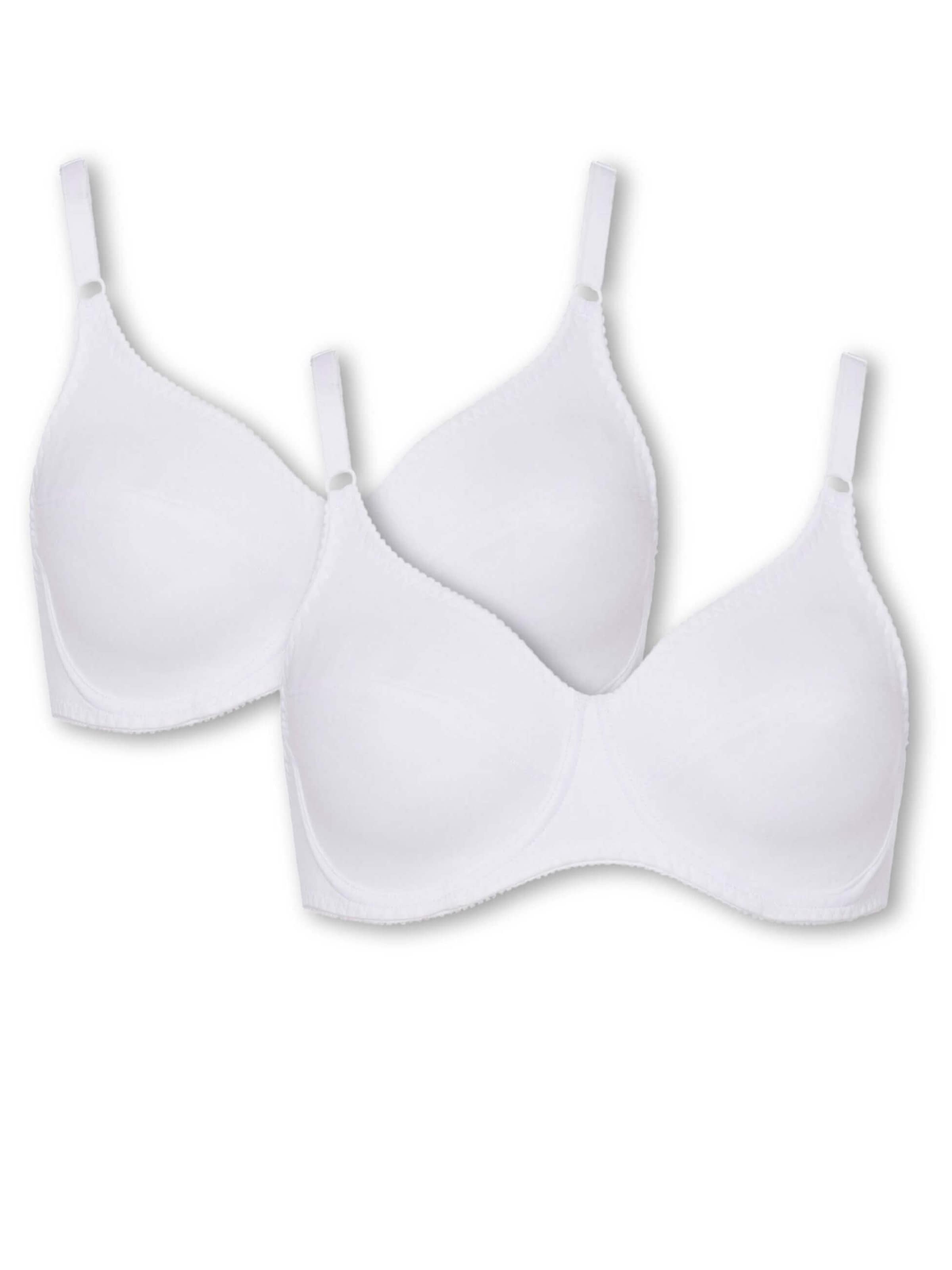 BeeDees T-Shirt BH 'Bügel-BH Rock'n'Roll W (2-er Pack)'‌‌‌‌‌‌‌‌‌ in Weiß: Vorderseite