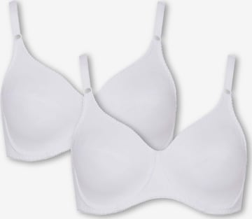 BeeDees T-shirt Bra 'Bügel-BH Rock'n'Roll W (2-er Pack)' in White: front