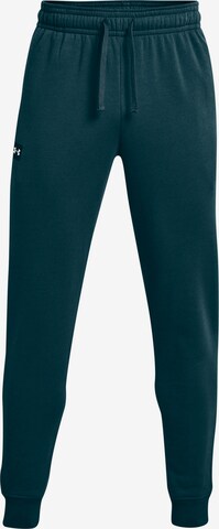 UNDER ARMOUR Tapered Sporthose 'Rival' in Blau: predná strana